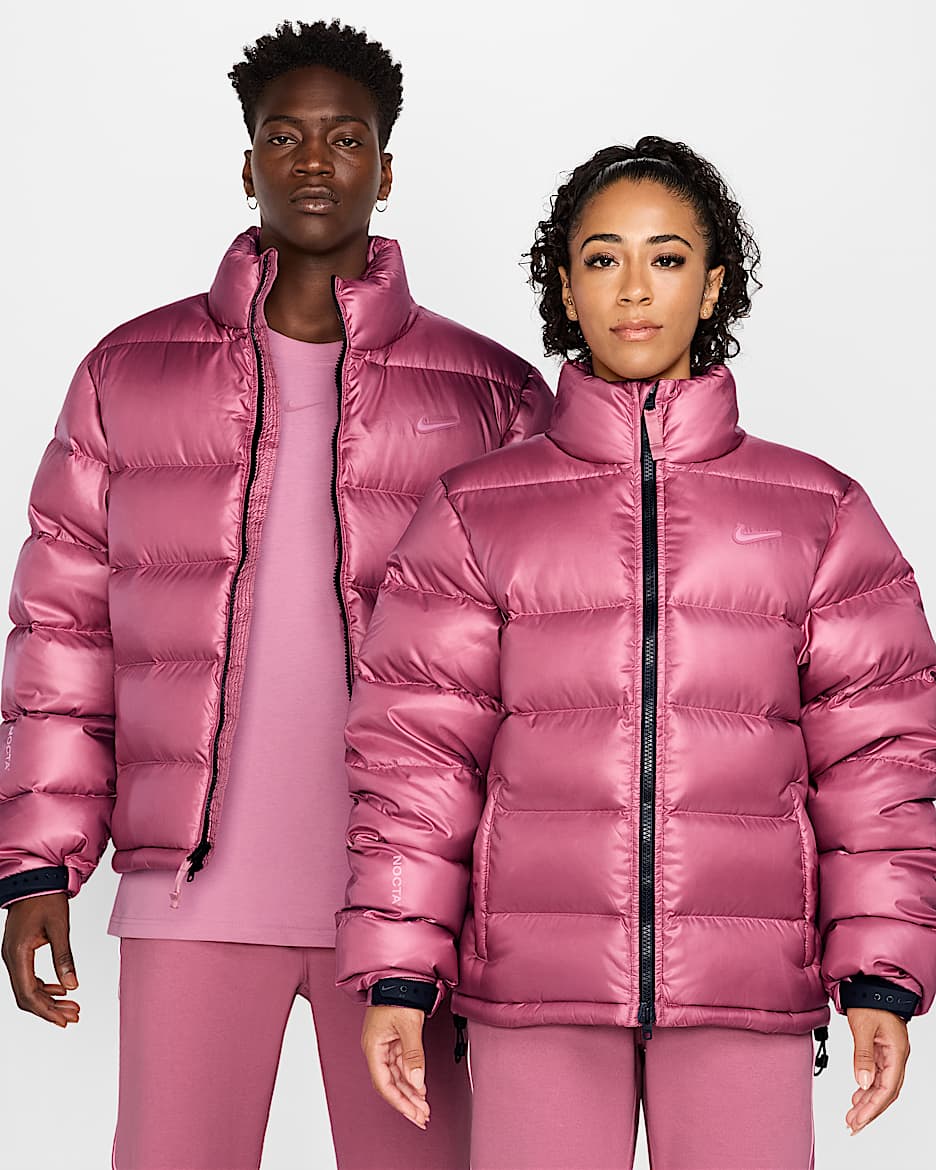 Nike pink puffer jacket on sale